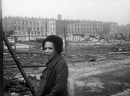 Silchester Road after demolition, 1967 by Charlie Phillips